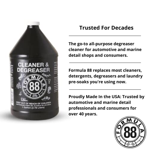 Formula 88 Cleaner & Degreager | Višestruki površinski i morski čišćenje automobila za unutrašnjost,