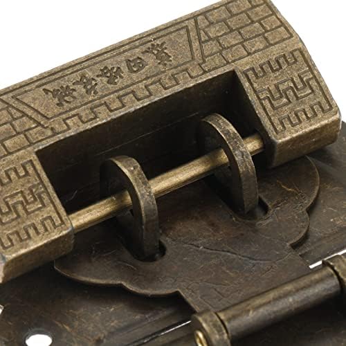 GANFANREN 2pc / set Lock katanac + zasun kopča Antique Bronze stari kineski greatwall kutija Kopča Kopča