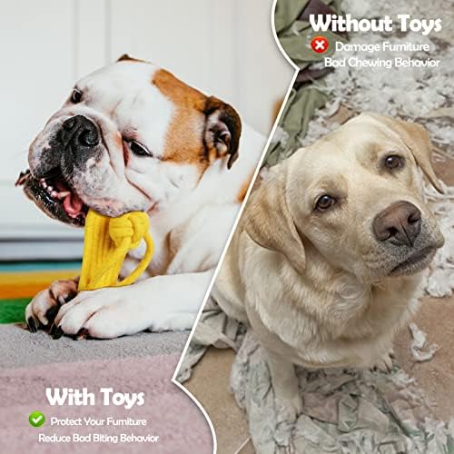 Auroth taktički pas sa psem igračkama za agresivne žvakače, igračke za konop za pse i žvakačke igračke za štene