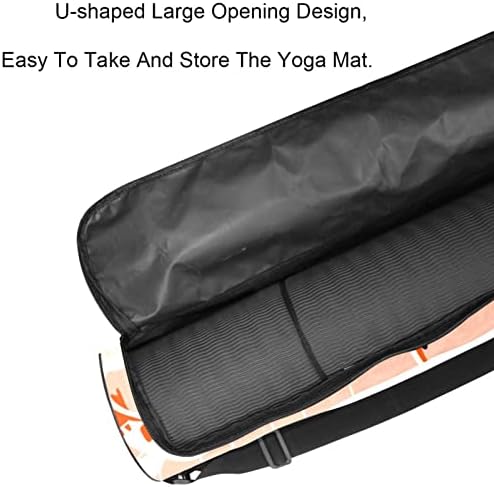 Crvene koi šaranske ribe Pond Yoga Mat torbe torba za jogu sa punim patentnim zatvaračem za žene i muškarce,