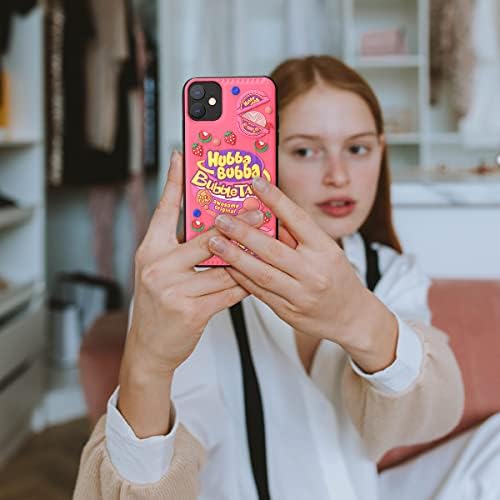 Woopit Slatka iPhone 11 futrola za djevojke TEEN PINK telefonske kutije 3D Girly Funny Kawaii