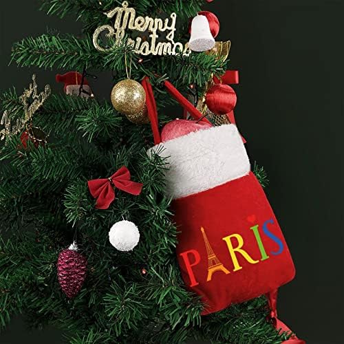 Paris Eiffelov toranj Božić torbe slatka Tote torbica džep za bombone poklon Božić drvo visi dekorativni