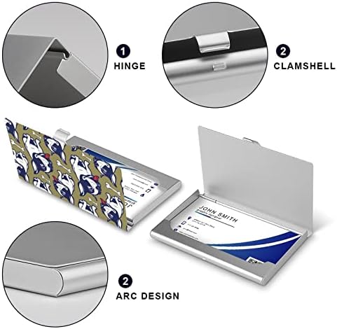 Držač poslovne lične karte francuskog buldoga u stilu crtića Silm Case profesionalni džep za Organizator metalnih kartica s imenom