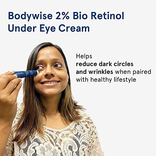 Budite karoserija 2% bio retinol pod krema za oči za žene | Pomaže u smanjenju tamnih krugova, finih linija