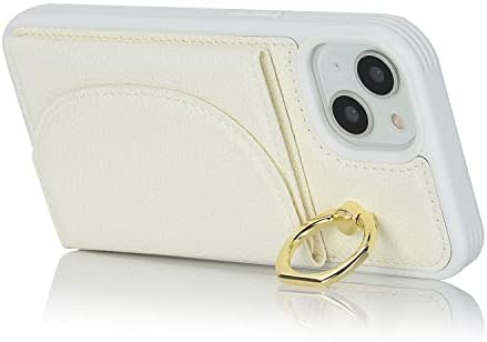 Lipvina iPhone 13/14 futrola sa držačem kartice-Slot za kreditnu karticu,RFID blokada,360°rotirajući prsten