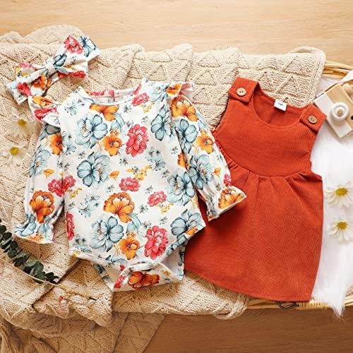 Sapgejjdjfge novorođenče devojčice za dečju dečju dugih rukava cvjetni haljina za romper haljina za devojčice