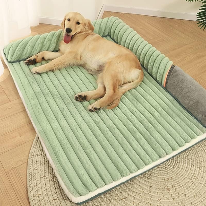Kwixuk plišani veliki pas krevet uklonjivi ortopedski psi kauč za spavanje za spavanje za srednje velike pse