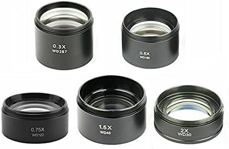 Oprema za mikroskope 0,3 X 0,5 X 0,75 X 1x 1,5 X 2x Stereo mikroskop objektivi za montažu sočiva M48 Lab potrošni materijal