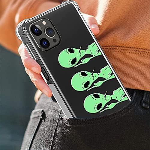 Huiycuu za iPhone 13 Pro Max Case za žene 6.7 , otporan na udarce Slatka zelena životinja Ispiši sa dizajnom