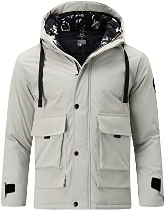 Zimski kaput ZDFER za muškarce, muške jakne s kapuljačom plus veličine casual Trackeits Solid Color Atletic