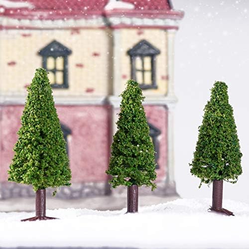 VICASKY mješoviti Model cedrovine zeleni krajolik pejzaž Diorama drveće minijaturne seoske kuće DIY zanati zgrada
