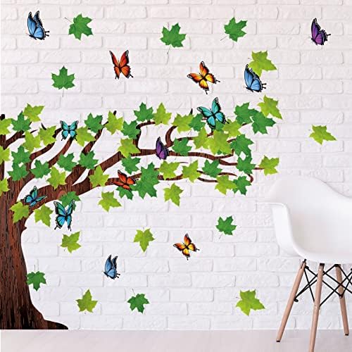 106 komad učionica Tree Oglasna tabla Set Woodland Whimsy proljeće jesen ljeto drvo oglasna ploča ukras sa leptirom
