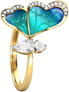 2023 Novi BIG Brystal prsten poklon buterfly prstenaste ringdiamond prstenaste prsten oblika dijamantski