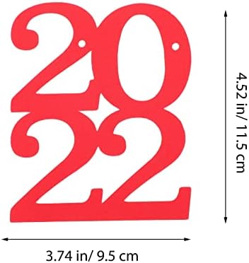 PRETYZOOM Crni dekor crveni vijenac Diplomske potrepštine za zabave 2022 diplomski Baner sa diplomskom