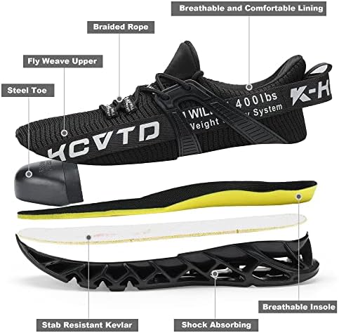 KCVTD čelične cipele za muškarce sigurnosne radne cipele neuništive Čelične Tenisice za cipele otporne na probijanje