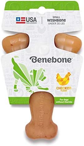 Benebone Wishbone izdržljiva igračka za žvakanje pasa za agresivne Žvakače, prava piletina, proizvedena