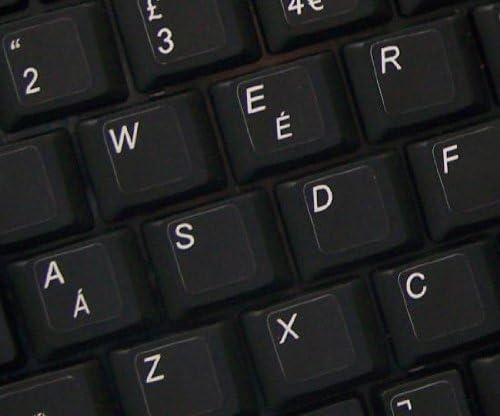 Engleski UK netbook naljepnice za tastaturu crna pozadina