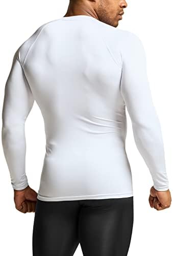 TSLA 1 ili 3 pakovanje muške kompresijske košulje UPF 50+ dugih rukava, atletska košulja za vježbanje, Vodeni