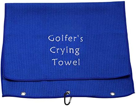 Smiješan izvezeni golf ručnik za golf golf ljubavnik poklon golfer-ov ručnik za ručnik za ručnik s kopčom