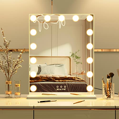 Beatme Vanity ogledalo sa lampicama, holivudske šminke osvijetljene ogledalo za spavaću sobu, ljepota, ogledalo