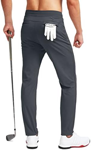Pudolla muške pantalone za Golf rastezljive trenirke sa džepovima sa patentnim zatvaračem Slim Fit Work Casual