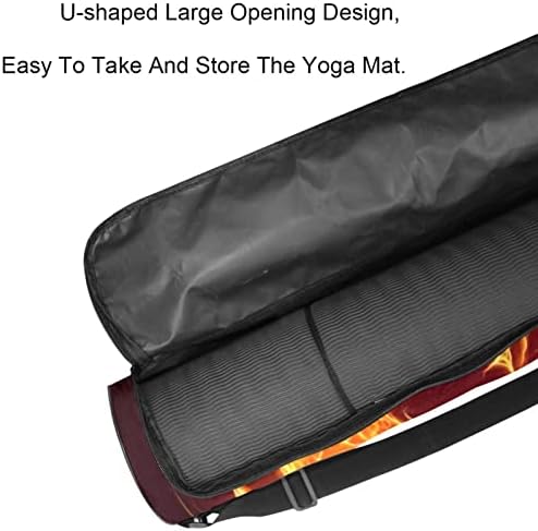 Fire Dragon Yoga Mat torbe torba za jogu sa punim patentnim zatvaračem za žene i muškarce, nosač prostirke