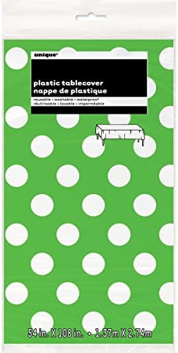 Polka Dot plastični stolnjak, 108 x 54, limeta zelena