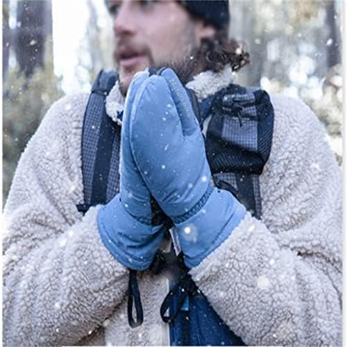 MMLLZEL vanjske skijaške rukavice s tri prsta muške zimske Plus baršun za zgušnjavanje ženske vožnje