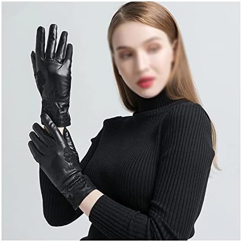 TREXD zimske kožne rukavice ženske rukavice podstava topla meka vožnja