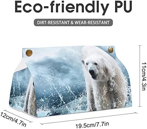Polar medvjed tkivo tkiva Poklopac dekorativnog dozatora papira za nošenje salveta za kućni uredski automobil