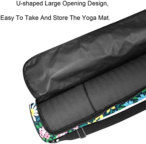 Šarene Floral Field Yoga Mat torbe torba za nošenje joge sa punim patentnim zatvaračem za žene