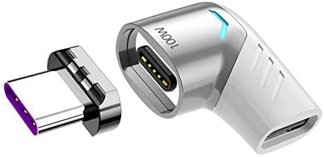 Boxwave adapter za Swell B6000 - magnetosnap PD kutni adapter, magnetski PD kut punjenje uređaja za punjenje uređaja za uštedu za naboj B6000 - Metalno srebro