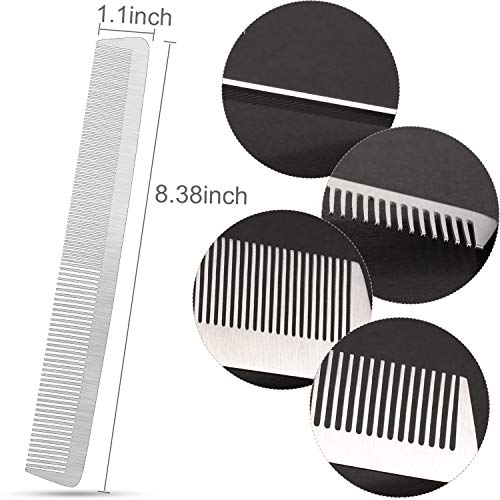 3 komada metalni češalj za brijanje češalj za kosu od nehrđajućeg čelika češalj za fino šišanje Frizerski češalj