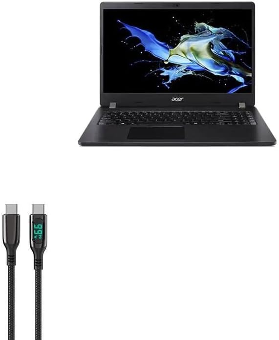 Boxwave Cable kompatibilan sa Acer TravelMate P2 - PowerDisplay PD kabl - USB-C do USB-C, LED displej 6 stopa