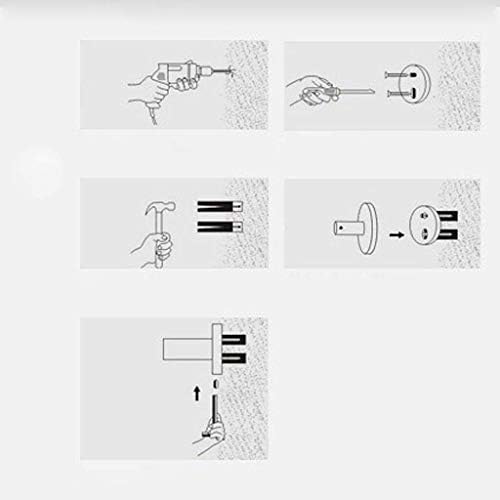 Omoons pričvršćivanje zida za kupanje Grabilice ručni nosač tuš grab šine ručni nosač za kupatilo