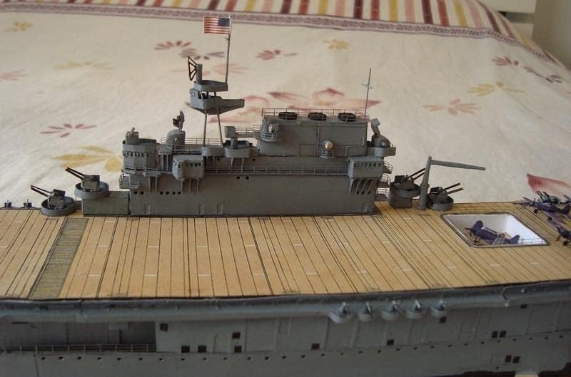 Američka vojska Drugog svjetskog rata Enterprise Carrier CV-6 papir model Kit igračka Deca pokloni