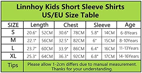 Linnhoy Kid Shirts 3D grafičke štampane majice za dječake i djevojčice novitet modne majice Unisex