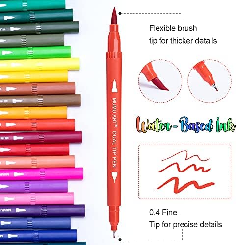 35 olovka sa dvostrukim markerima za bojanku za odrasle, umjetnički Marker četke za bojenje, fine olovke