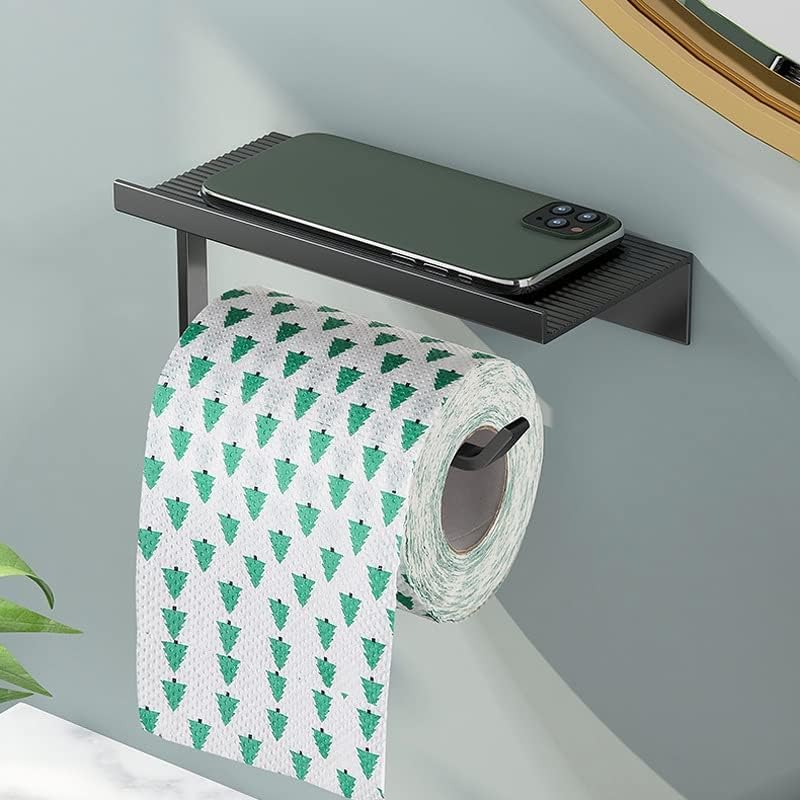 N / A Kuhinjski zidni držač rolne toaletnog papira stalak za toaletni papir sa tacnom za kupatilo