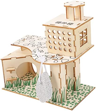 BalacOO hrčak penjački okvir vila kaveza za zečeve kunić za kućne kućište 4pcs Hrčak Hidrout Hamster
