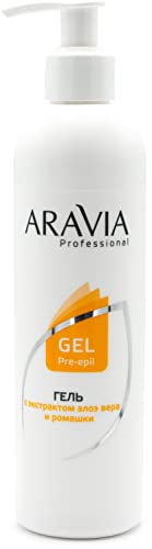 Aravia Gel za & nbsp;tretman kože prije depilacije ekstraktima aloe vere i kamilice, 300 ml, 10,1