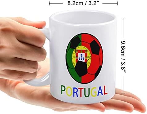 Portugal Soccer Print Mug Coffee Tumbler keramička šolja za čaj Funny poklon za kancelarijski dom