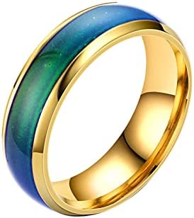 2023 Temperatura lagane temperature Modni prsten osjetljiv glazuru Promjena sedam boja udovice prstenovi