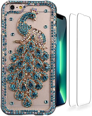 Luziun Glitter dizajn futrola za telefon kompatibilna sa iPhoneom 14-3D luksuzne djevojke žene sjajni