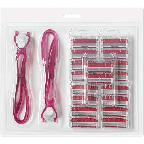 BIC jednostavno Soleil kliknite ženski brijač za jednokratnu upotrebu, Pink, 18 pakovanje