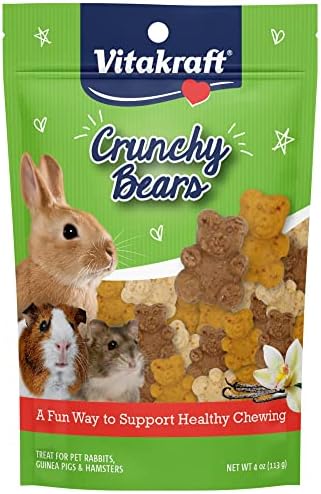 Vitakraft Crunchy Bears poslastica za male životinje-napravljena od pravog povrća - za zečeve, zamorce
