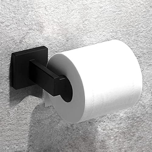 Crni držač toaletnog papira vješalica za držač rolne maramice, zidni nosač SUS304 vješalica za WC rolnu od nehrđajućeg