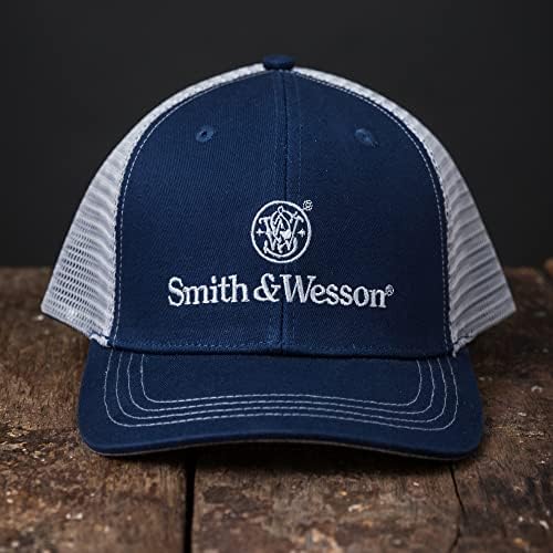 Kovač & amp; Wesson Muška Kamionska kapa bejzbol kapa 2 boje sa amblemom Logo kontrastnim šavovima mrežasta