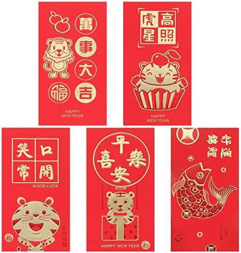 30 Komada Kineski Stil Crvene Koverte Delikatan Crveni Paketi Nova Godina Zalihe Bag Pack Decor Daily
