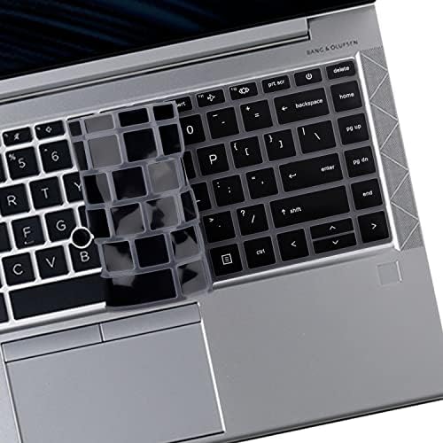 UUONDO Keyboard Cover Skin for 14 HP EliteBook 840 G8 G7/HP EliteBook 845 G8 G7 14 inch Laptop, 2023 2022 2021 New HP Elitbook 14 Keyboard Protector Cover Skin-Black